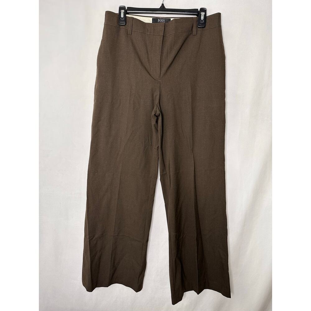 Body by Victoria Bridget Fit Dress Pants Brown Slacks Office Workwear 12